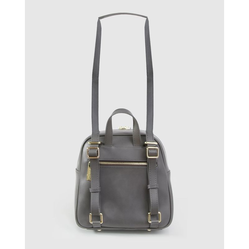 Camila Leather Backpack - Ash image