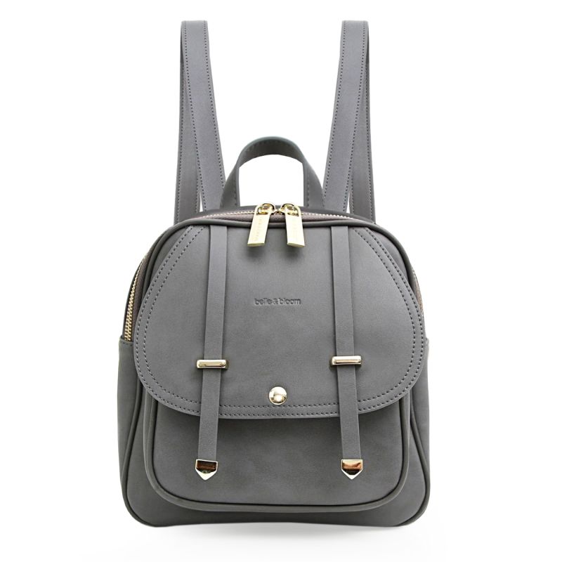 Camila Leather Backpack - Ash image