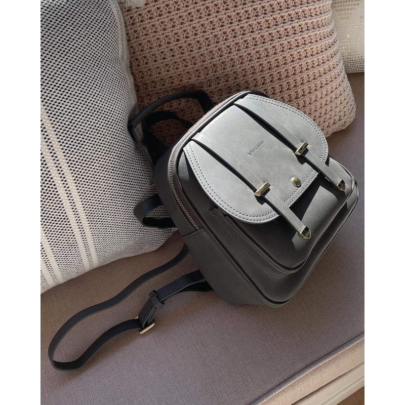 Camila Leather Backpack Ash by Belle Bloom