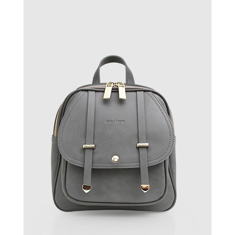 Camila Leather Backpack - Ash image