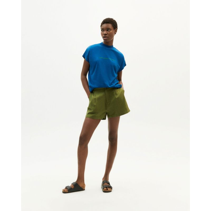 Forest Green Hemp Narciso Shorts image