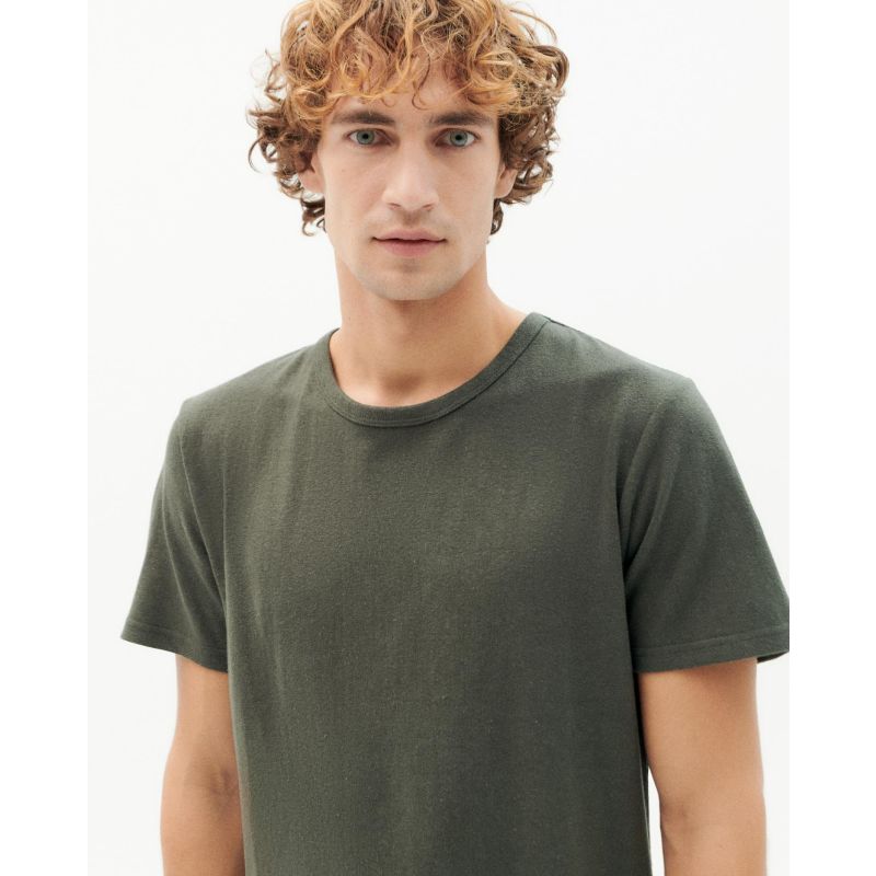 Dark Green Thick Hemp T-Shirt image