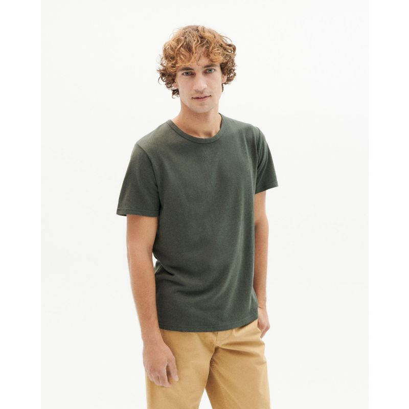 Dark Green Thick Hemp T-Shirt image