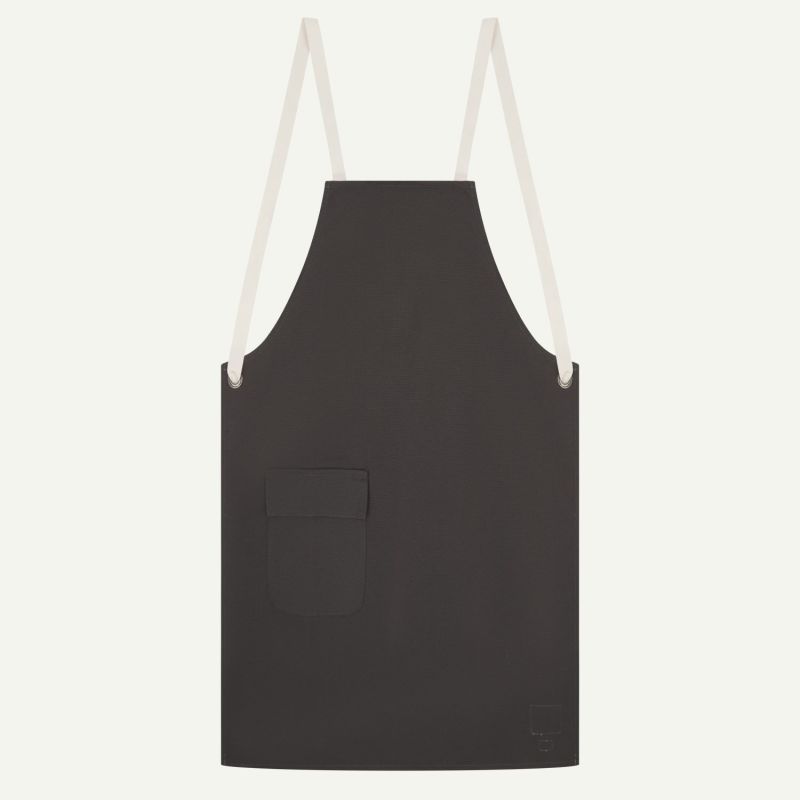 Canvas Tie-Back Apron - Charcoal image