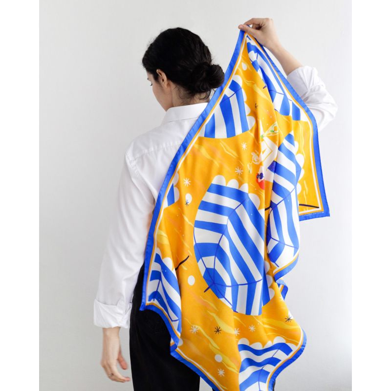 Capri Spritz Medium Silk Scarf image