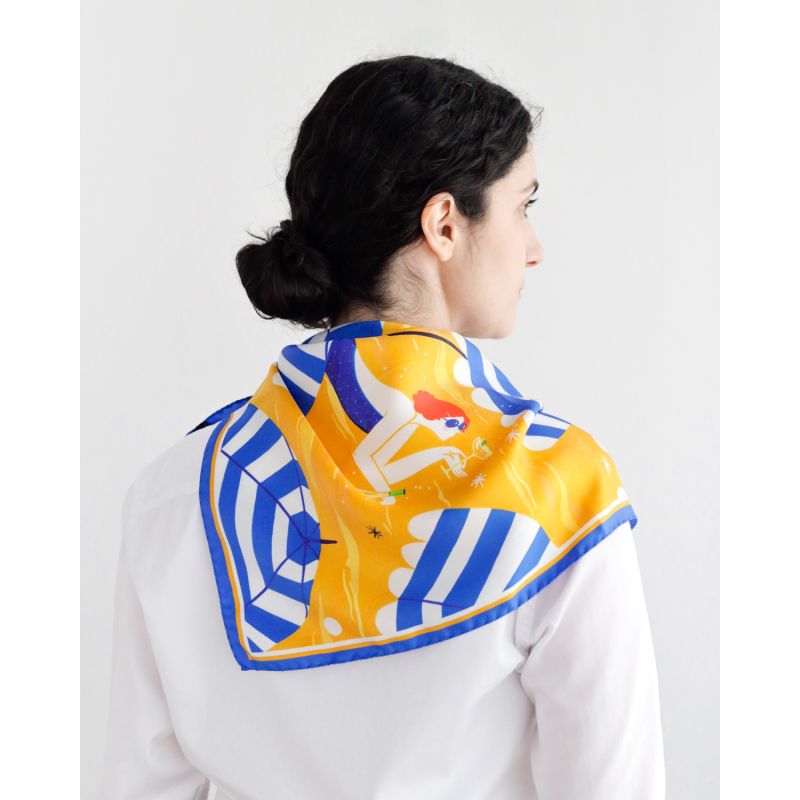 Capri Spritz Small Silk Scarf image