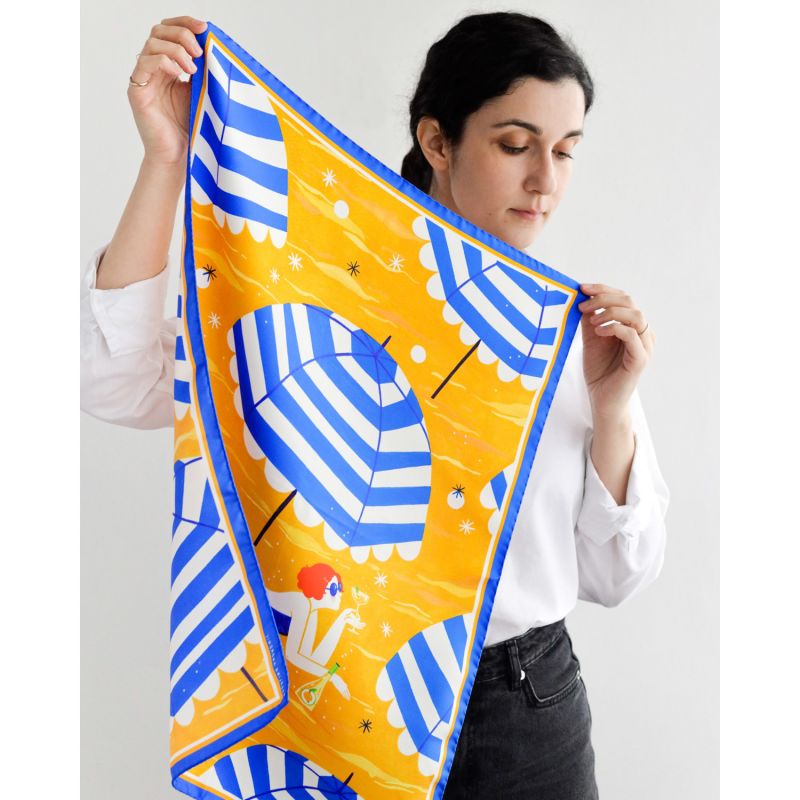 Capri Spritz Small Silk Scarf image