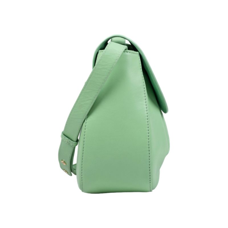 Carla Cross Body- Green Fig Soft Antique Leather image
