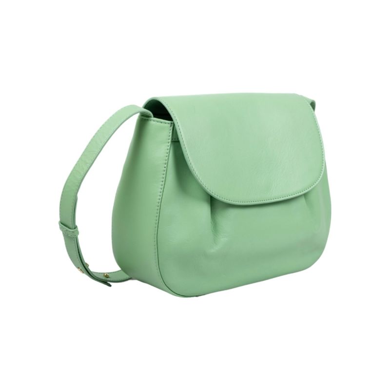 Carla Cross Body- Green Fig Soft Antique Leather image