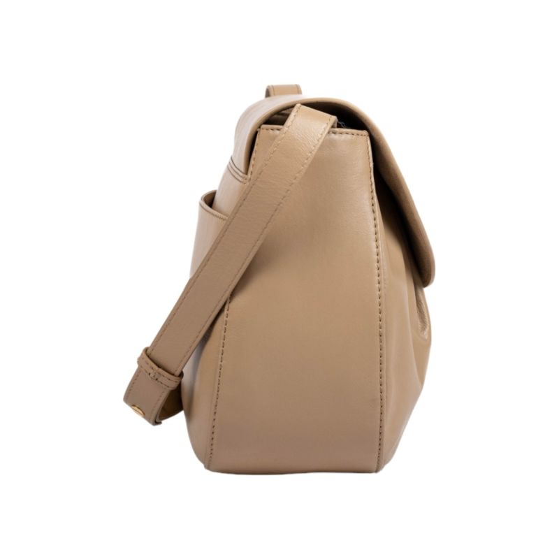 Carla Cross Body- Taupe Soft Antique Leather image