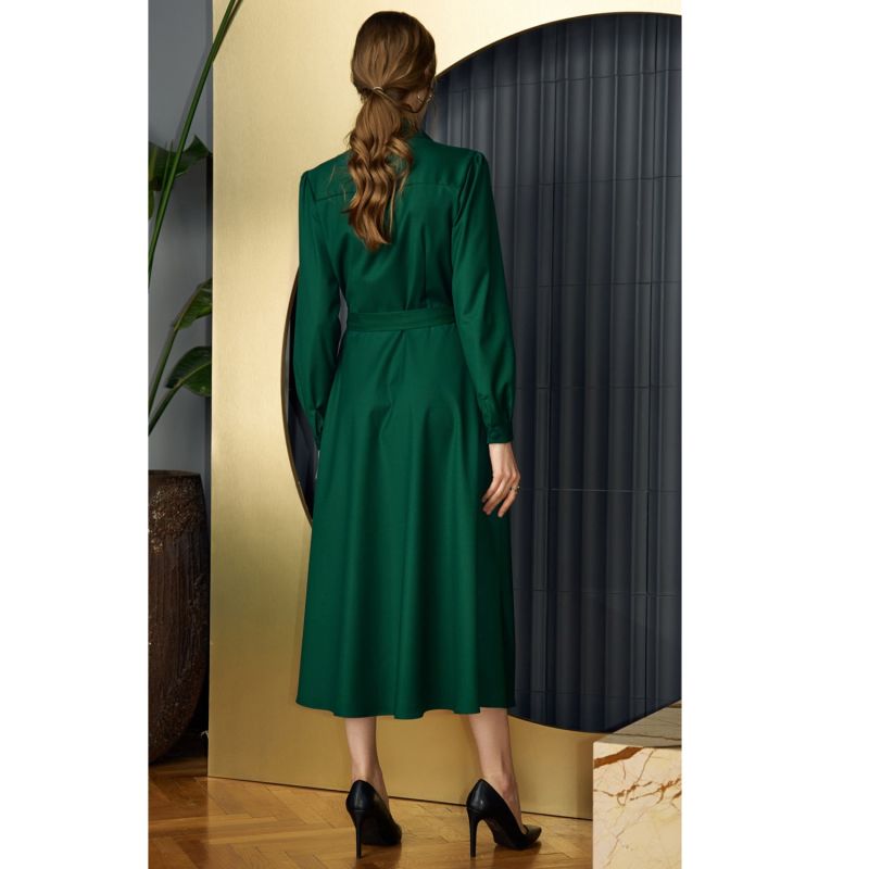 Carlotta Midi Shirt Dress In Green image