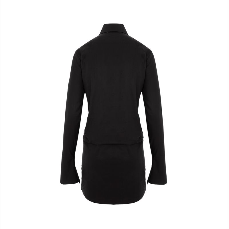 Cascada | Gots Organic Cotton Shirt Dress In Black image