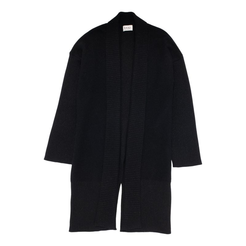Edge to edge cardigan black on sale