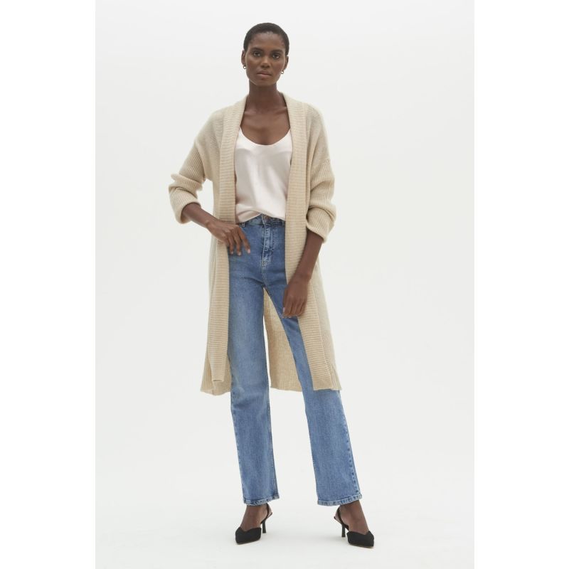 Cream edge to edge cardigan online