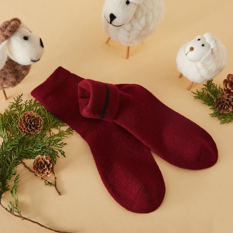 Cashmere Quarter-Length Socks Set Of Seven - Meditating Lamb Collection image