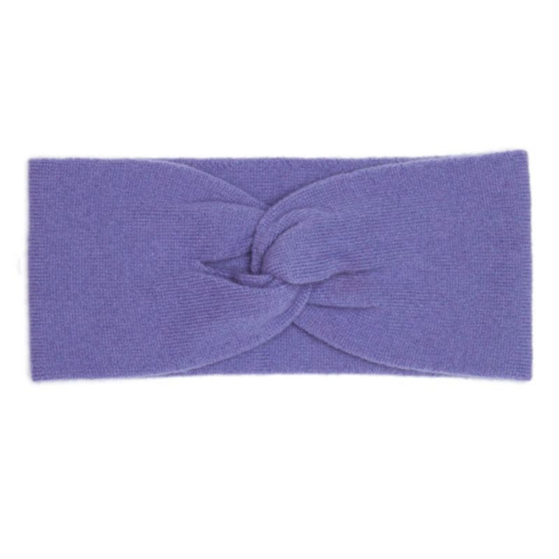 Cashmere Twisted Front Headband - Purple image