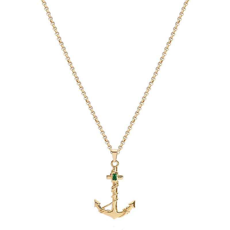 Caspian Gold Anchor Necklace image