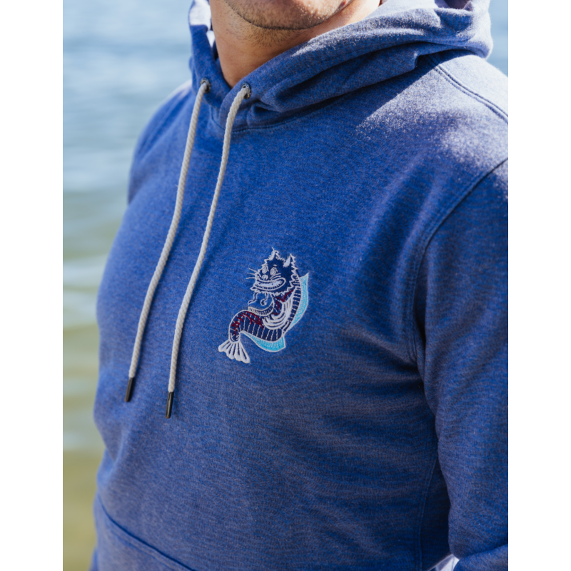 Catfished Organic Cotton Hoodie - Blue image