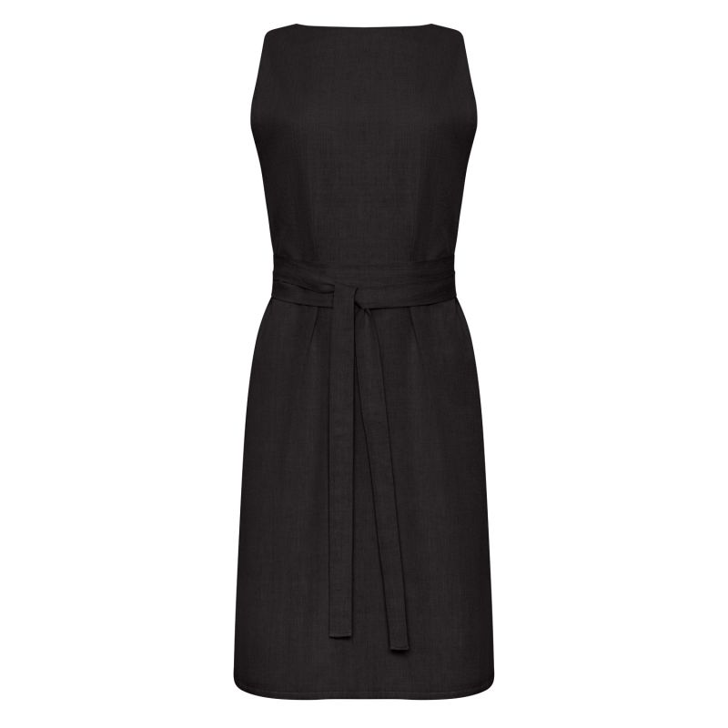 Isabelle Wrap Dress Black In Organic Cotton image