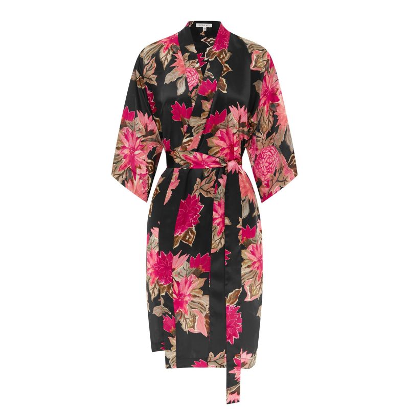 Coraline Silk Kimono Robe image