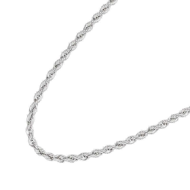 Nordic Rope Silver Chain Necklace image