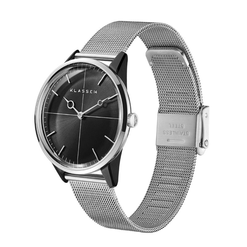 Disco Volante Silver Black Mesh 36Mm image