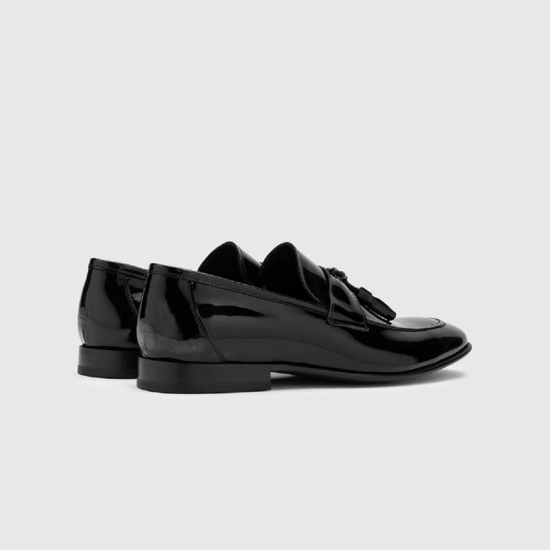 Celosia Black Patent Leather Men's Loafer image