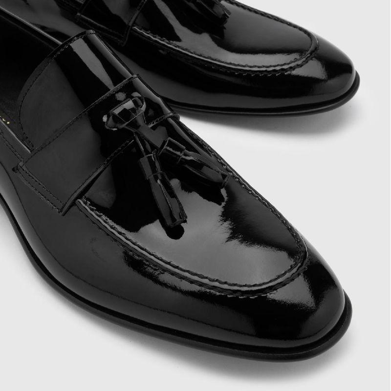 Celosia Black Patent Leather Men's Loafer image