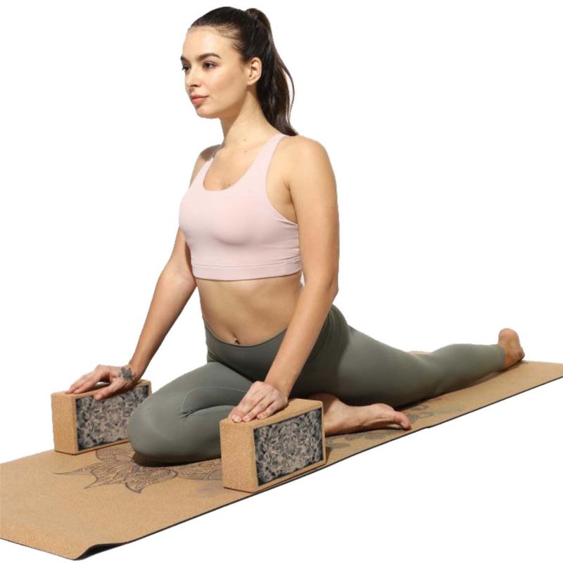 Centered Cork Yoga Block image