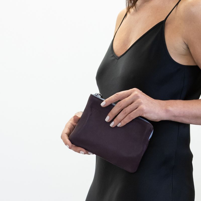 Doris Clutch In Plum image