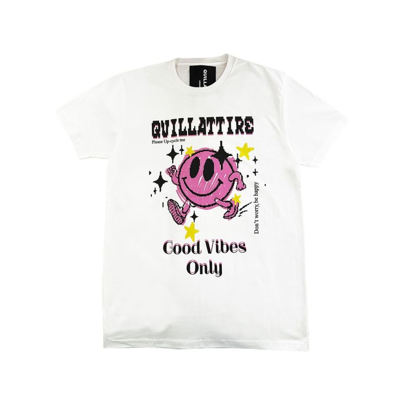 White Good Vibes Only Tee image