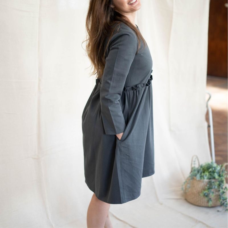 Charcoal Organic Cotton Dress image