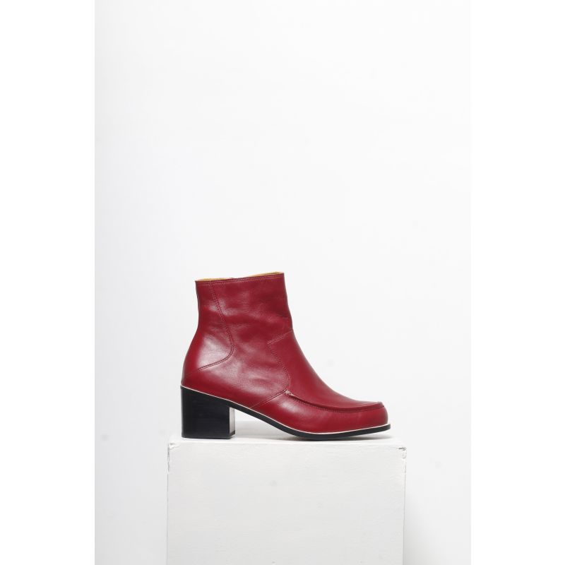 Cher Dark Cherry Ankle Boots image