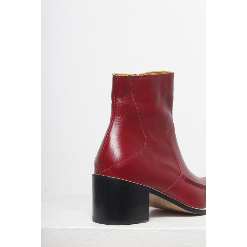 Cher Dark Cherry Ankle Boots image