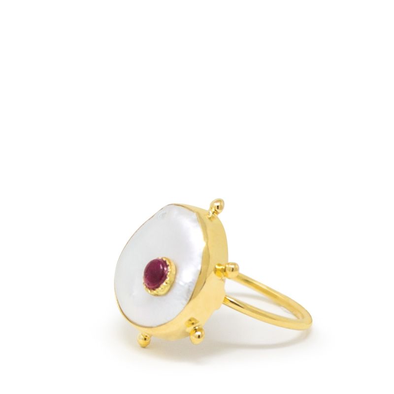 Rebel Rebel Pink Ruby Stacking Ring image