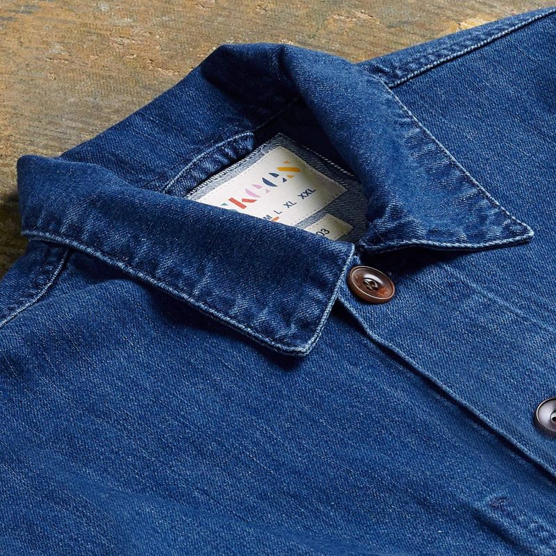 The 3003 Buttoned Workshirt - Washed Denim image