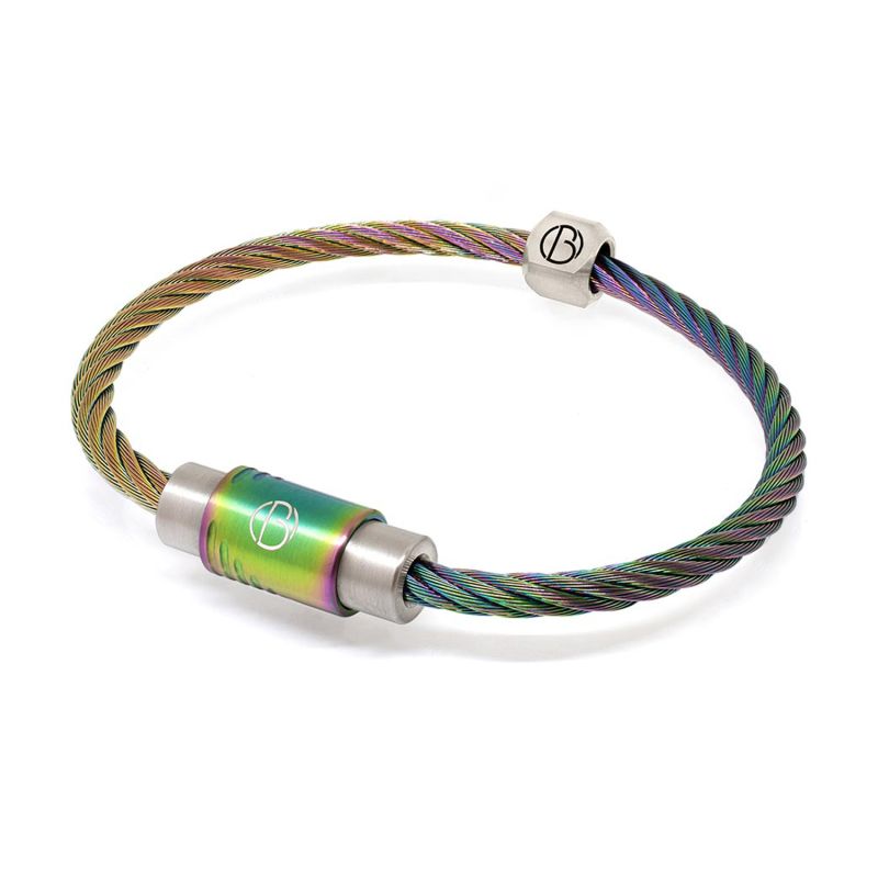 Chromatic Cable Stainless Steel Bracelet image