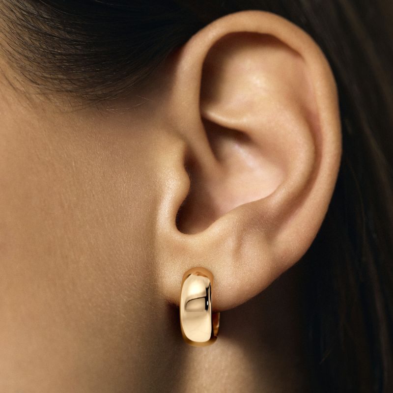 Venezia Chunky Gold Hoop Earrings image
