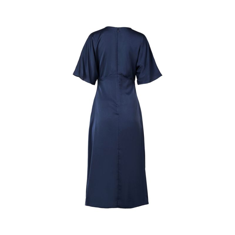 Claire Short Sleeve V-Neck Party Dress Dress Midnight Navy image