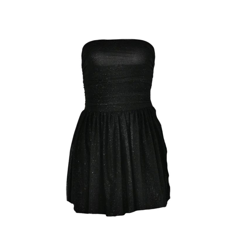 Clari Black Mini Dress image