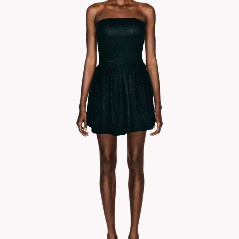 Clari Black Mini Dress image