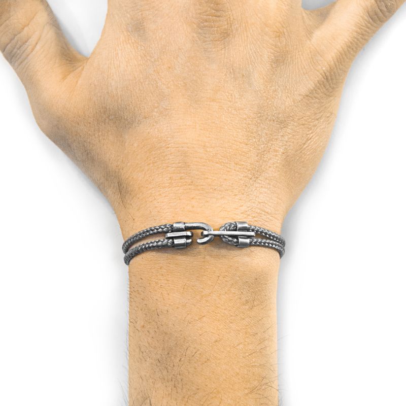 Classic Grey Canterbury Silver & Rope Bracelet image