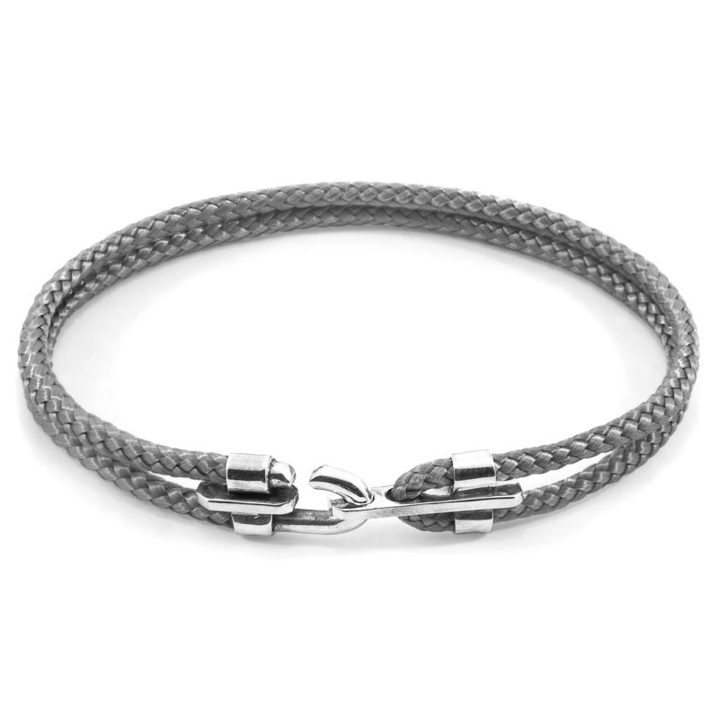 Classic Grey Canterbury Silver & Rope Bracelet image