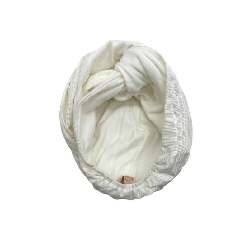 Classic Madam Ivory Taffeta & Terry Reversible Turban | Julia Clancey ...