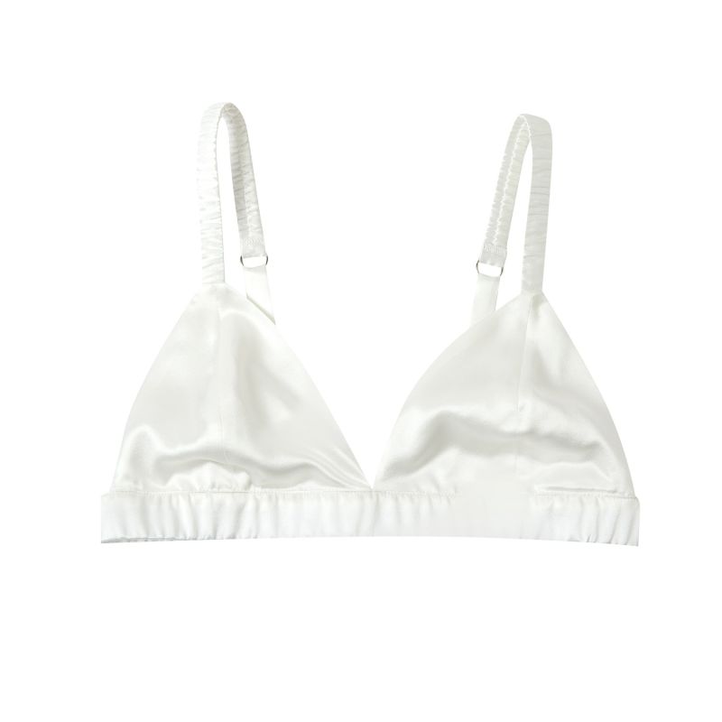 Elektra Caged Bralette Off White Silk – Elma Lingerie