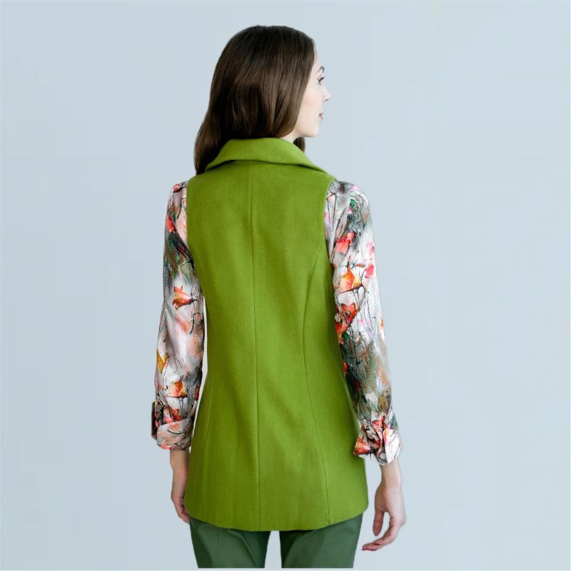 Classic Vest Jacket - Chartreuse image