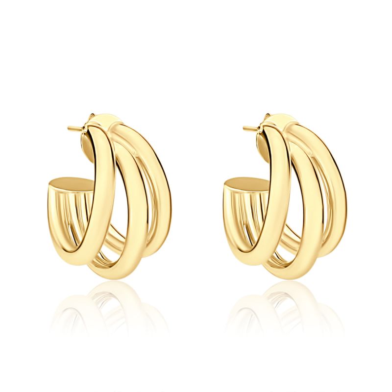 Claw Hoop Earrings SHYMI Wolf Badger