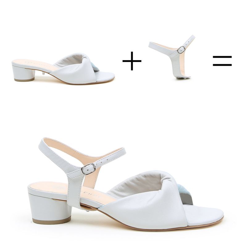 Cloud Grey Lo Twist Sandal + Jackie Strap image