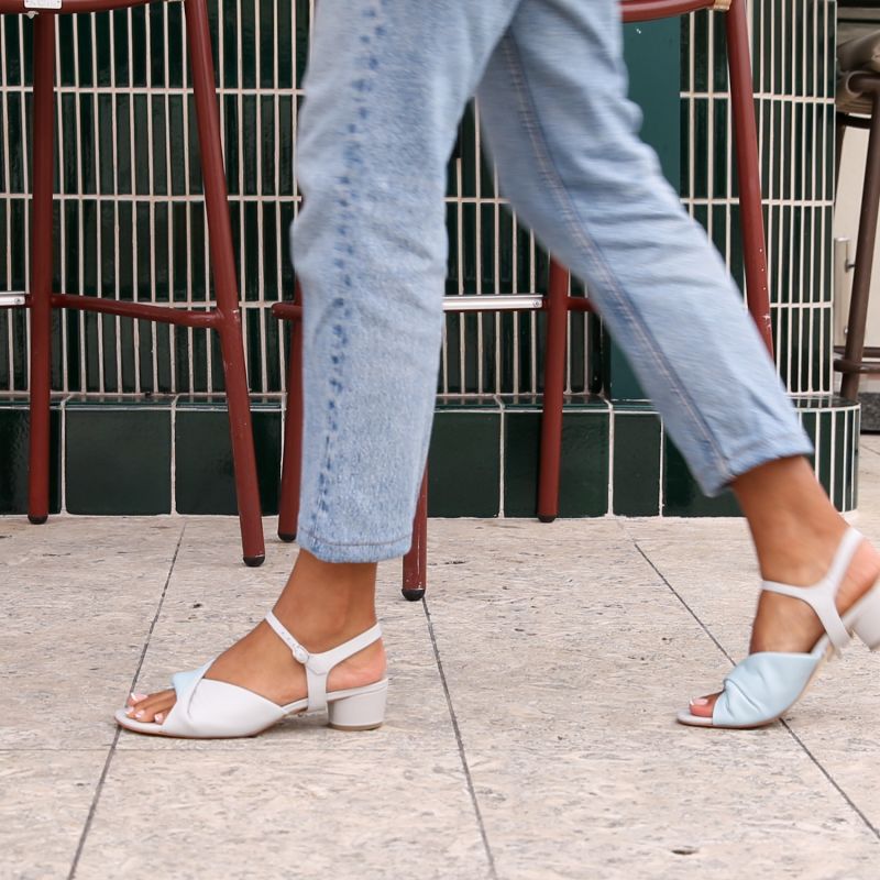 Cloud Grey Lo Twist Sandal + Jackie Strap image