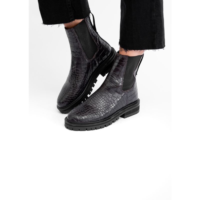 Clovie Mocha Croc Chelsea Boot image